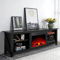 Wood Texture Electric Fireplace TV Stand M715
