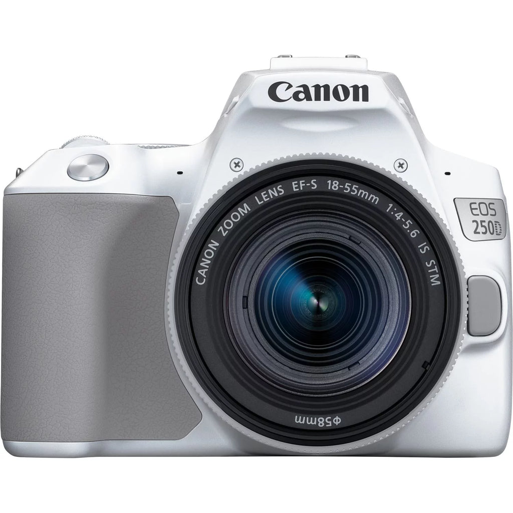 White 18-55mm Lens DSLR Camera E145