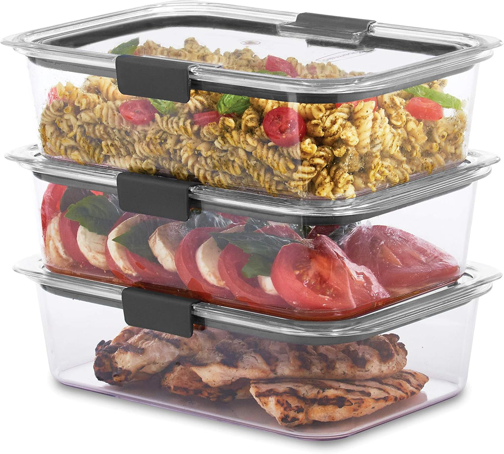 3 Pack Clear 9.6 Cup Food Storage Container B57849