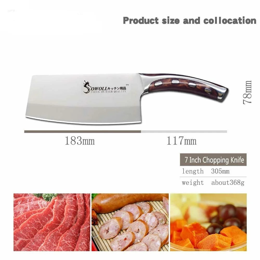 8 inch German Stainless Steel Chinese Cleaver Knife G466531