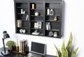 Black Wall Media Storage Rack T130