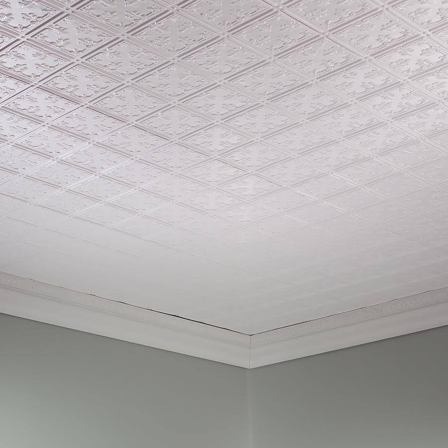 2 ft. x 4 ft. Matte White Ceiling Tile S774