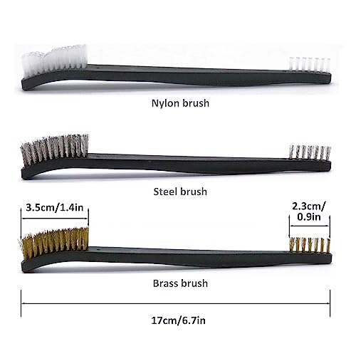 Gun Cleaning Supplies Case with Patches, Swabs, Cloth, and Brush R170
