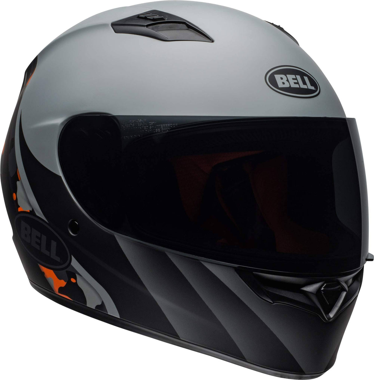 Matte Grey Orange Camo Helmet L64483