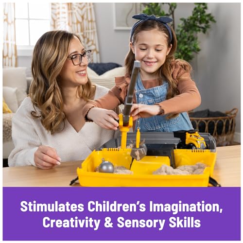 Construction Site Folding Sandbox with 2lbs Play Sand & Toy Truck V973500