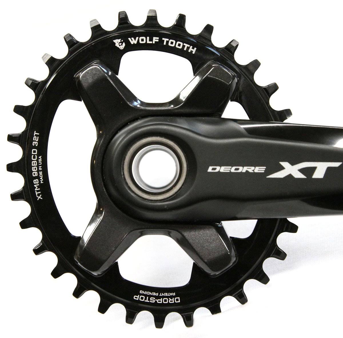 34T x 96 Asymmetrical BCD Black Chainring K318204