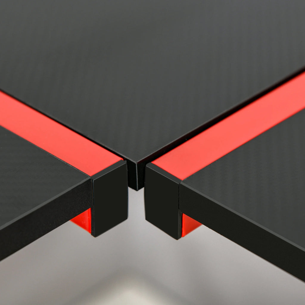 L-Shaped Gaming Corner Computer Desk with Adjustable Desk X928582
