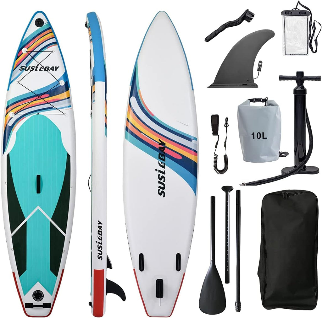 Inflatable Stand Up Paddle Board with Hand Pump and Waterproof Bag P63957