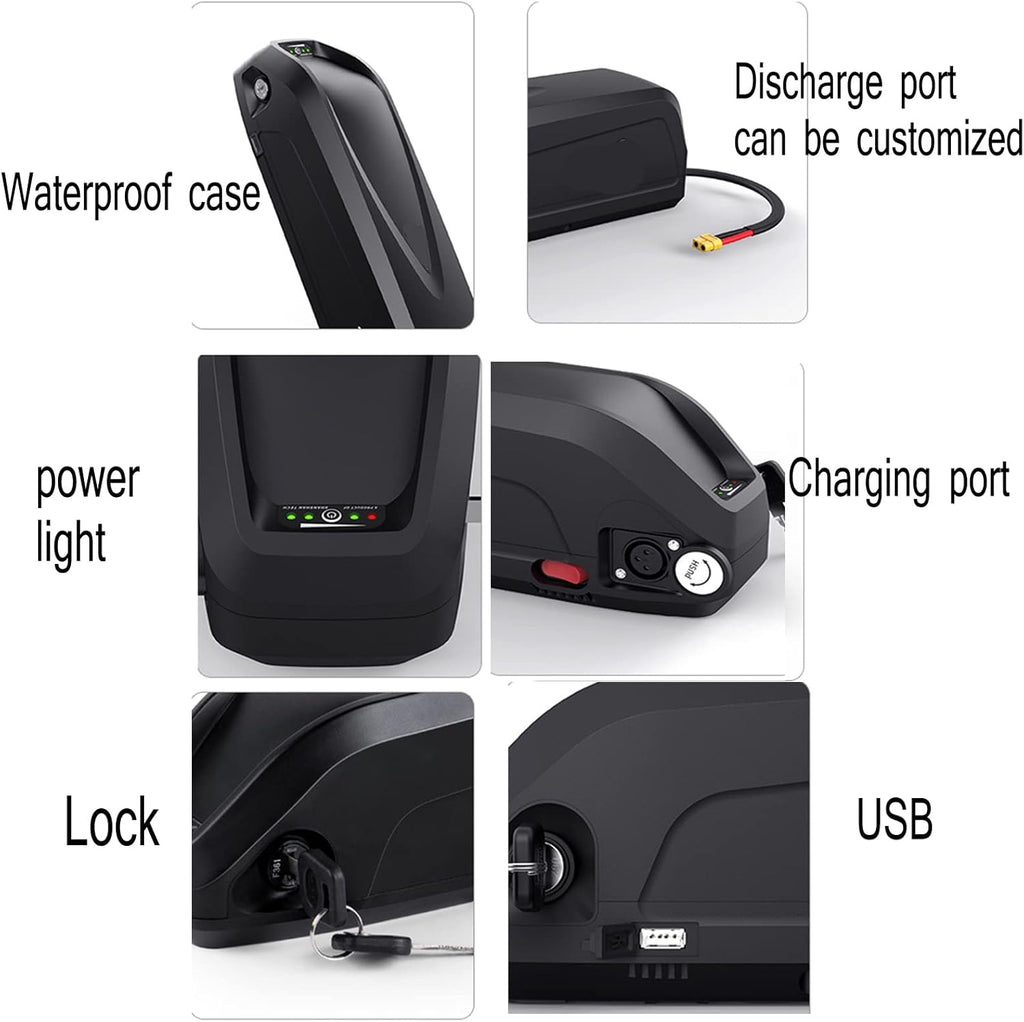 36V 10Ah 15Ah 20Ah Ebike Battery with Waterproof Case C242