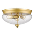 3-Light Glass Shade Flush Mount K5684