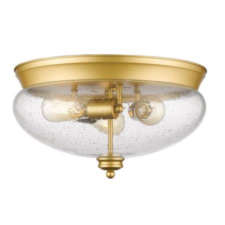 3-Light Glass Shade Flush Mount K5684