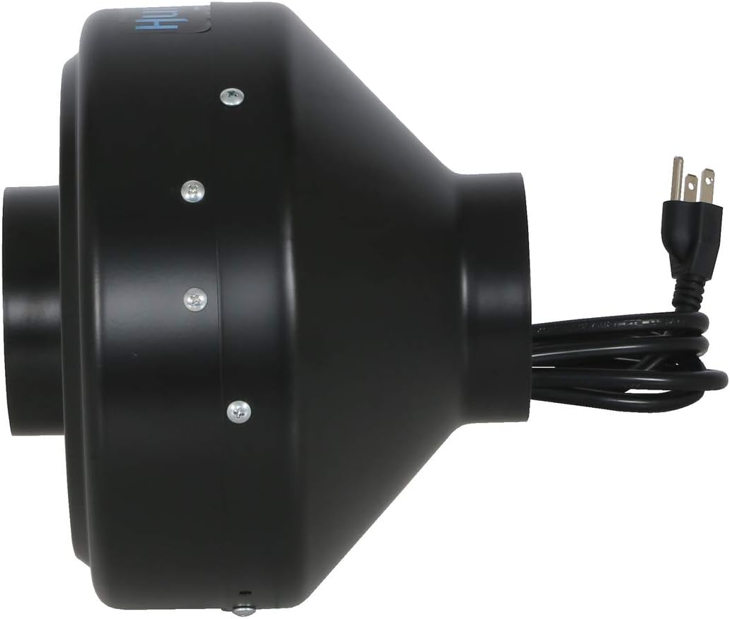 Black 4-Inch 171 CFM Inline Centrifugal Fan T842944