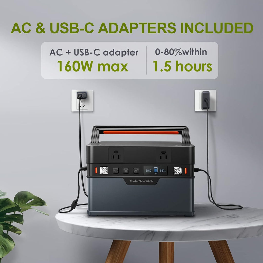 Portable Power Station 700W 606Wh Solar Generator E3370