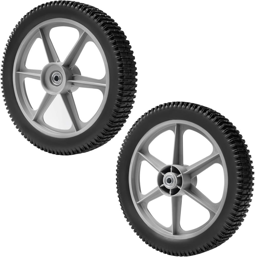 14 x 1.75" Spoked Plastic Wheel and Tire 2Pack N2279