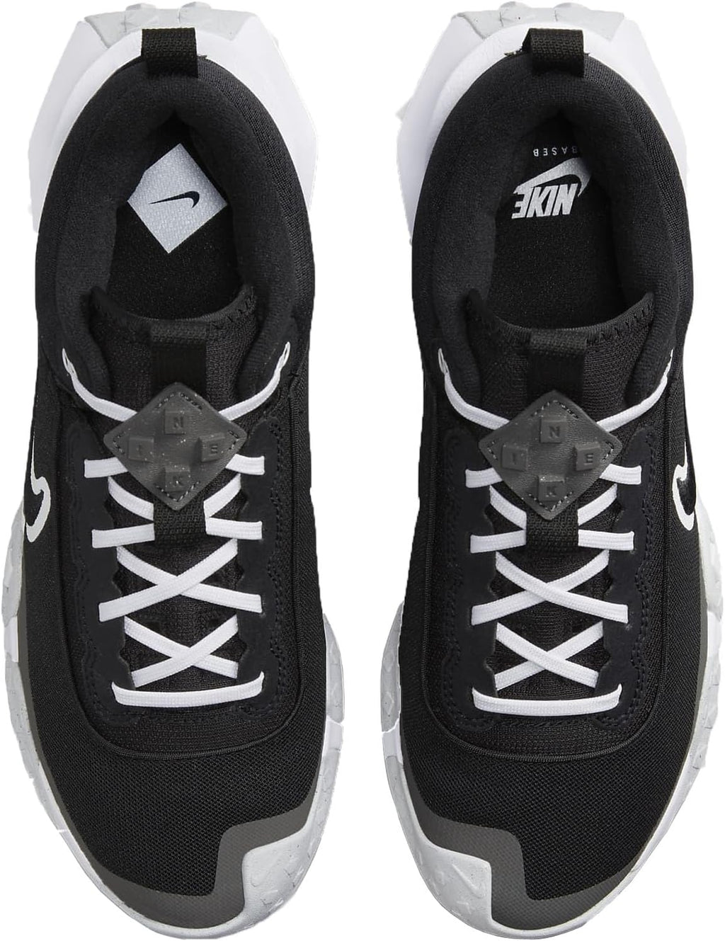 Black Iron Grey Pure Platinum White Men's Baseball Shoes I406