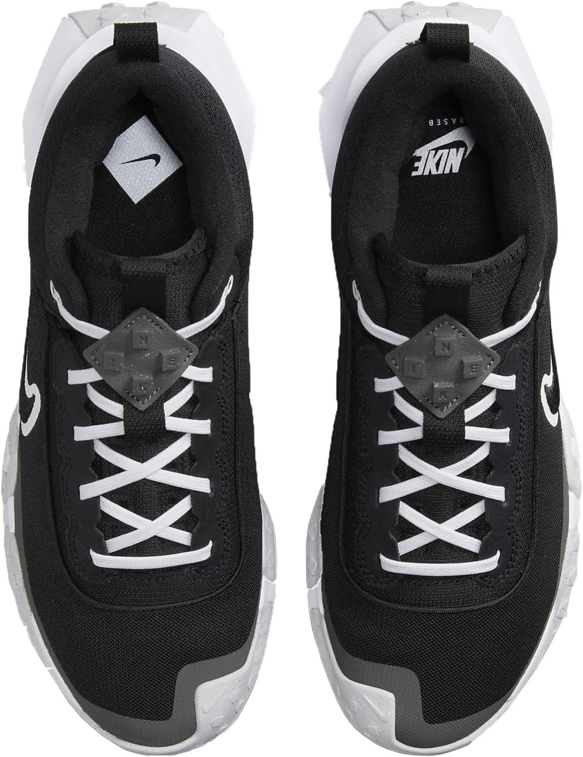 Black Iron Grey Pure Platinum White Men's Baseball Shoes I406