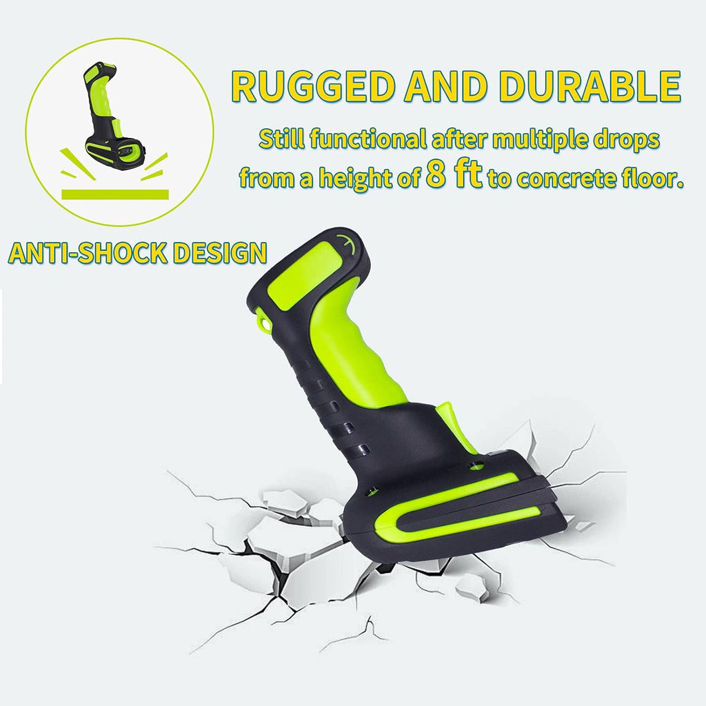 2D Wireless Bluetooth Barcode Scanner with Charging Stand Pack of 2 L570