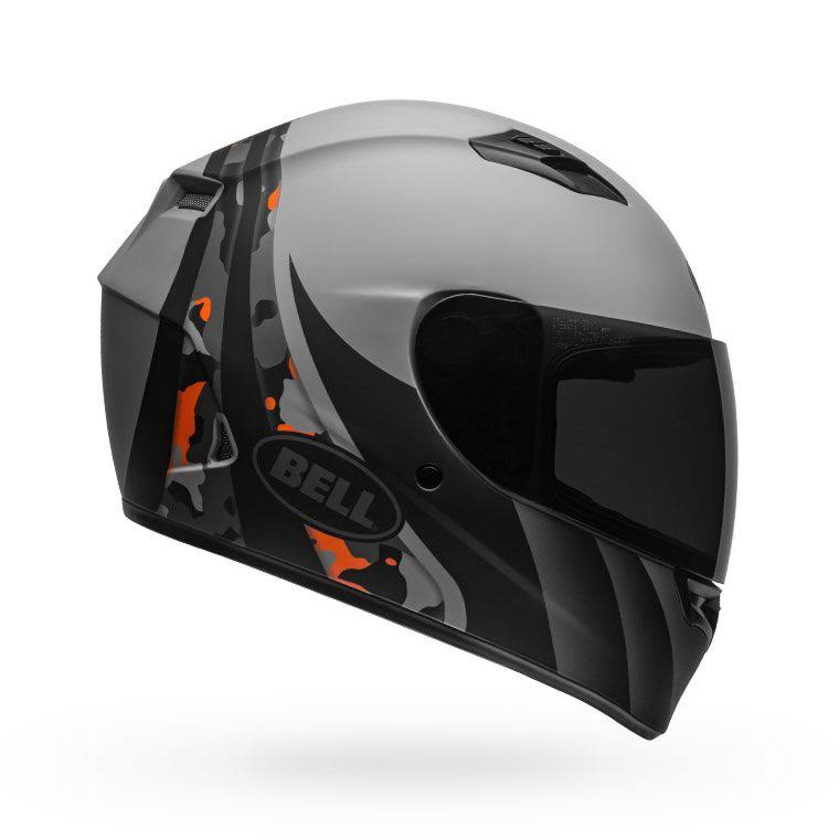Matte Grey Orange Camo Helmet L64483