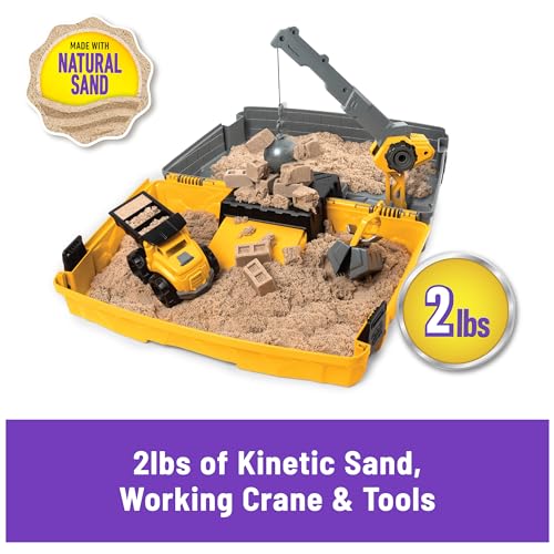 Construction Site Folding Sandbox with 2lbs Play Sand & Toy Truck V973500