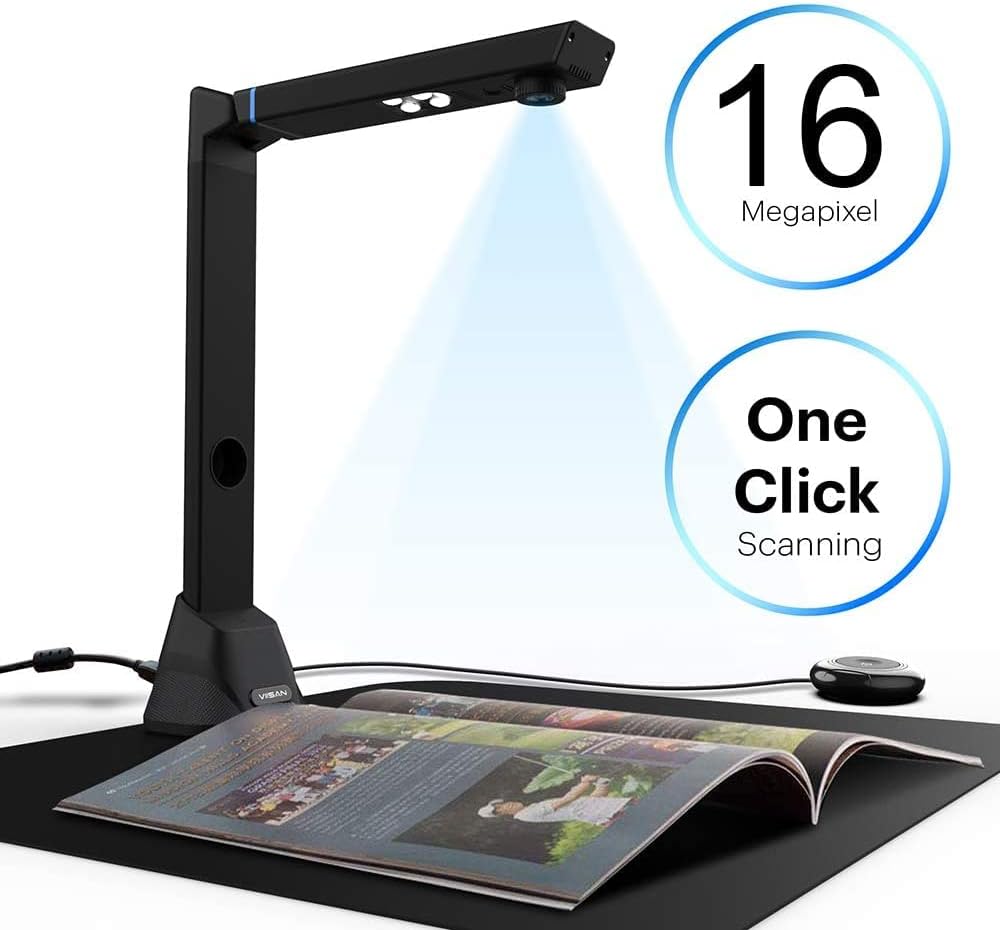 A3 Size Foldable Portable HD 16MP Book & Document Camera J524
