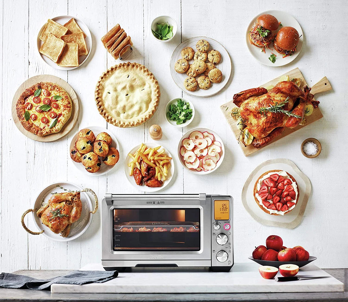 Brushed Stainless Steel Air Fryer Oven W67303