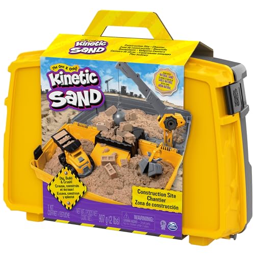 Construction Site Folding Sandbox with 2lbs Play Sand & Toy Truck V973500