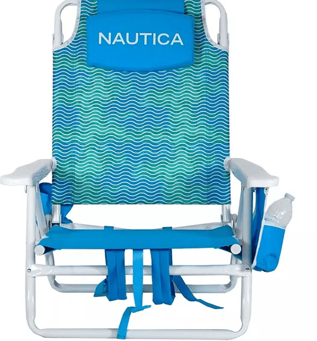 5-Position Lay Flat Portable Beach Backpack Chair T711