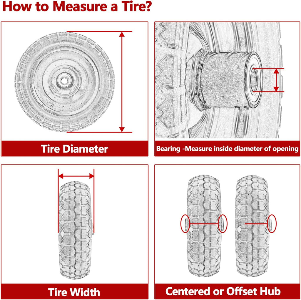 14 x 1.75" Spoked Plastic Wheel and Tire 2Pack N2279