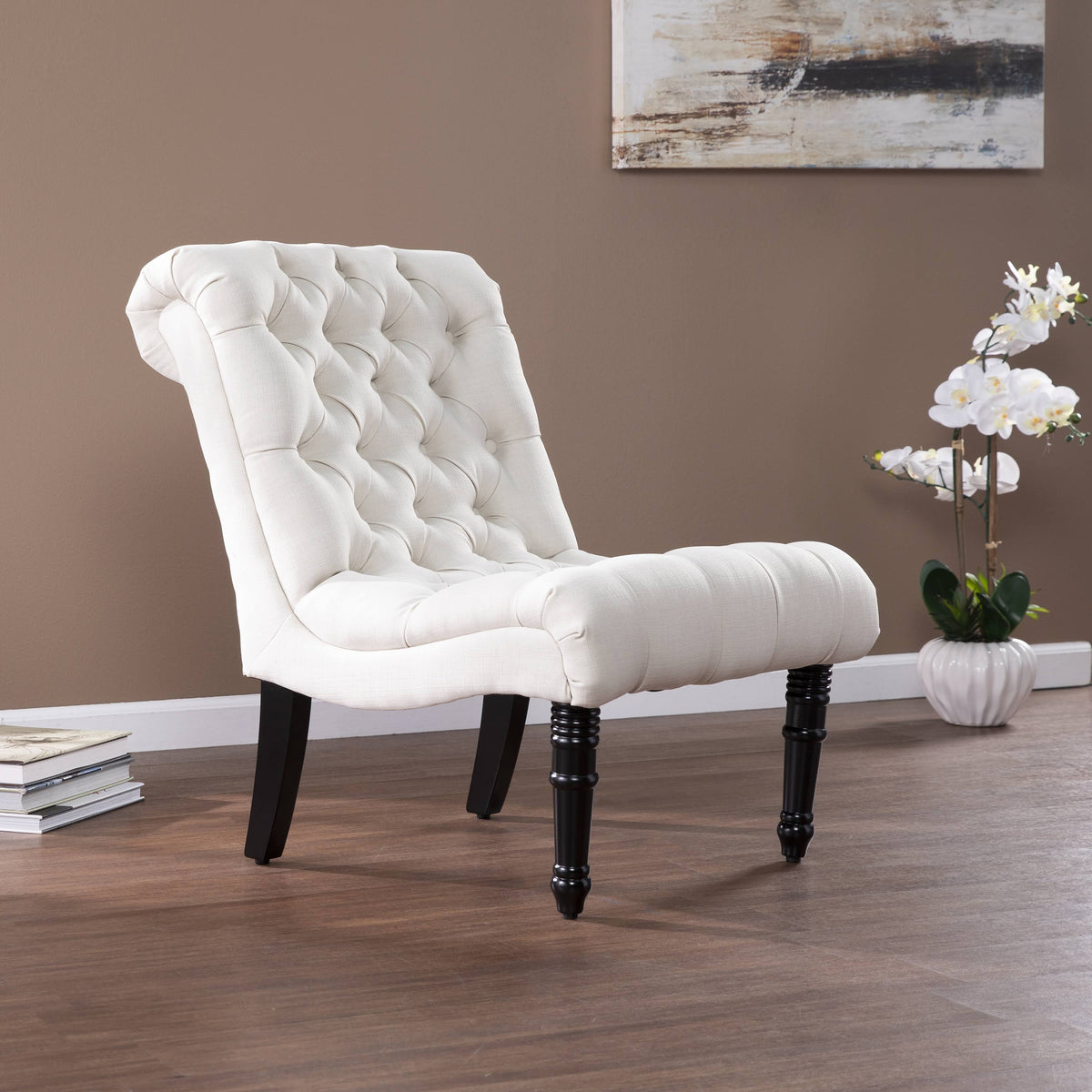 Cream Upholstered Accent Chair A231607
