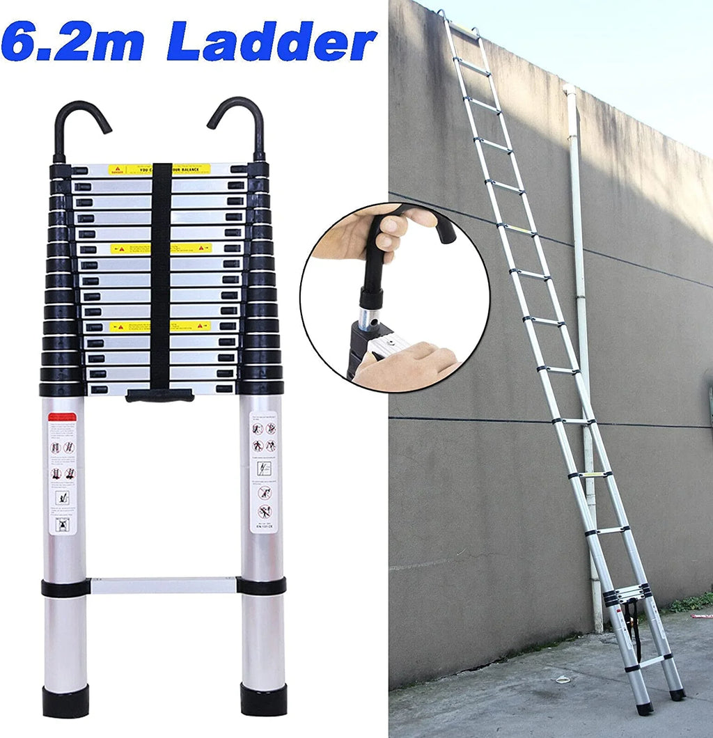 20.3ft Telescoping Ladder 330lbs Max Capacity E1747