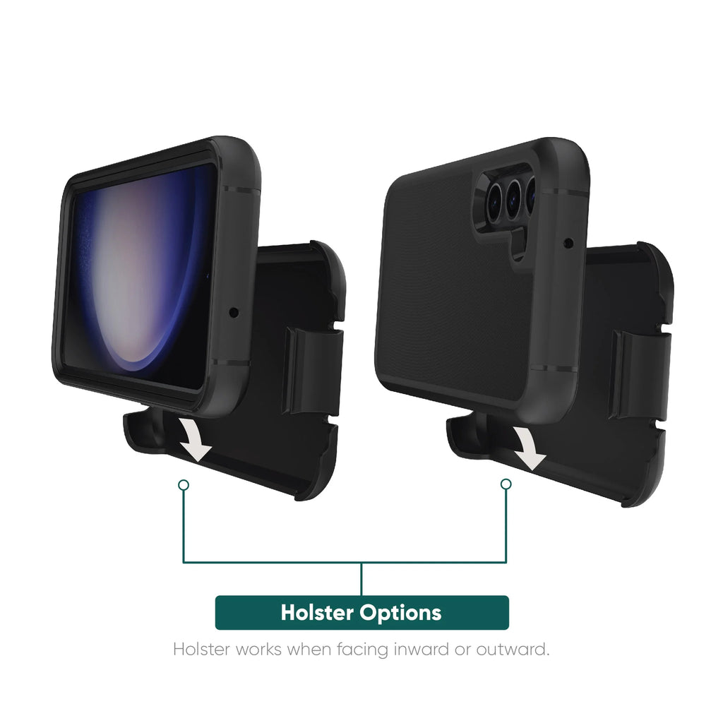 Black Rugged Phone Case for Samsung Galaxy S23 5G Y25931