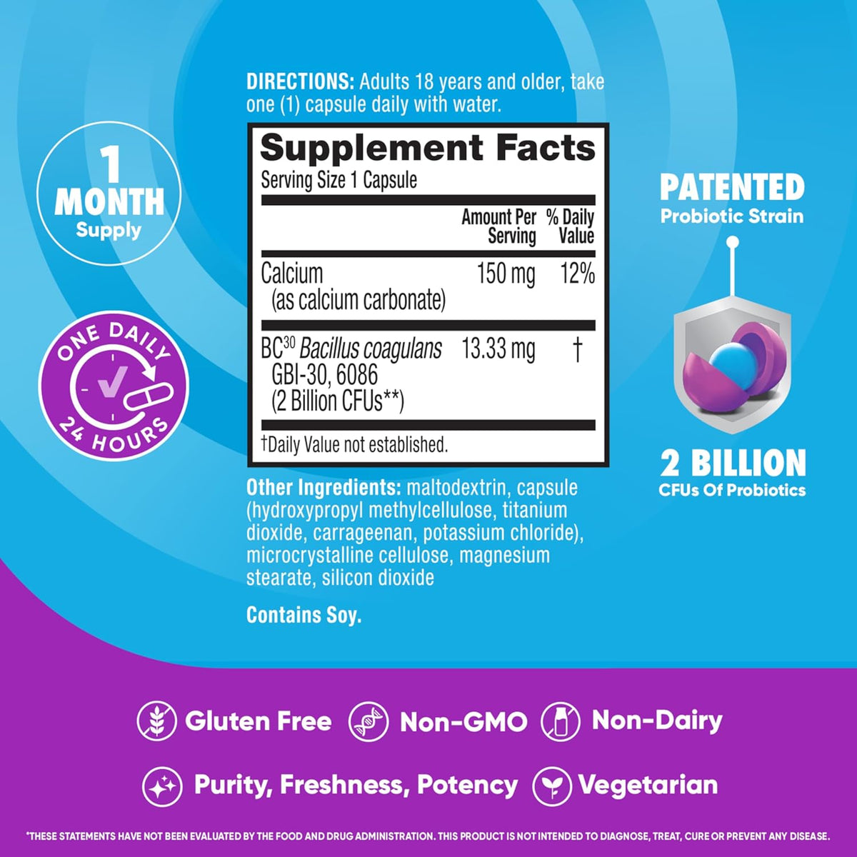 30ct Probiotics Capsules H78165