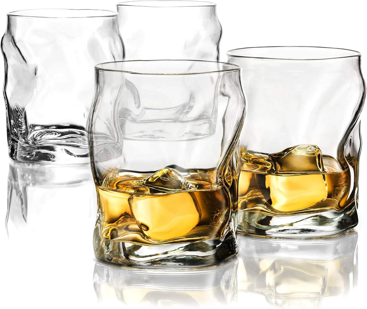 Set Of 4 14¼-Ounce Whiskey Glass Cocktail Glasses Z89801