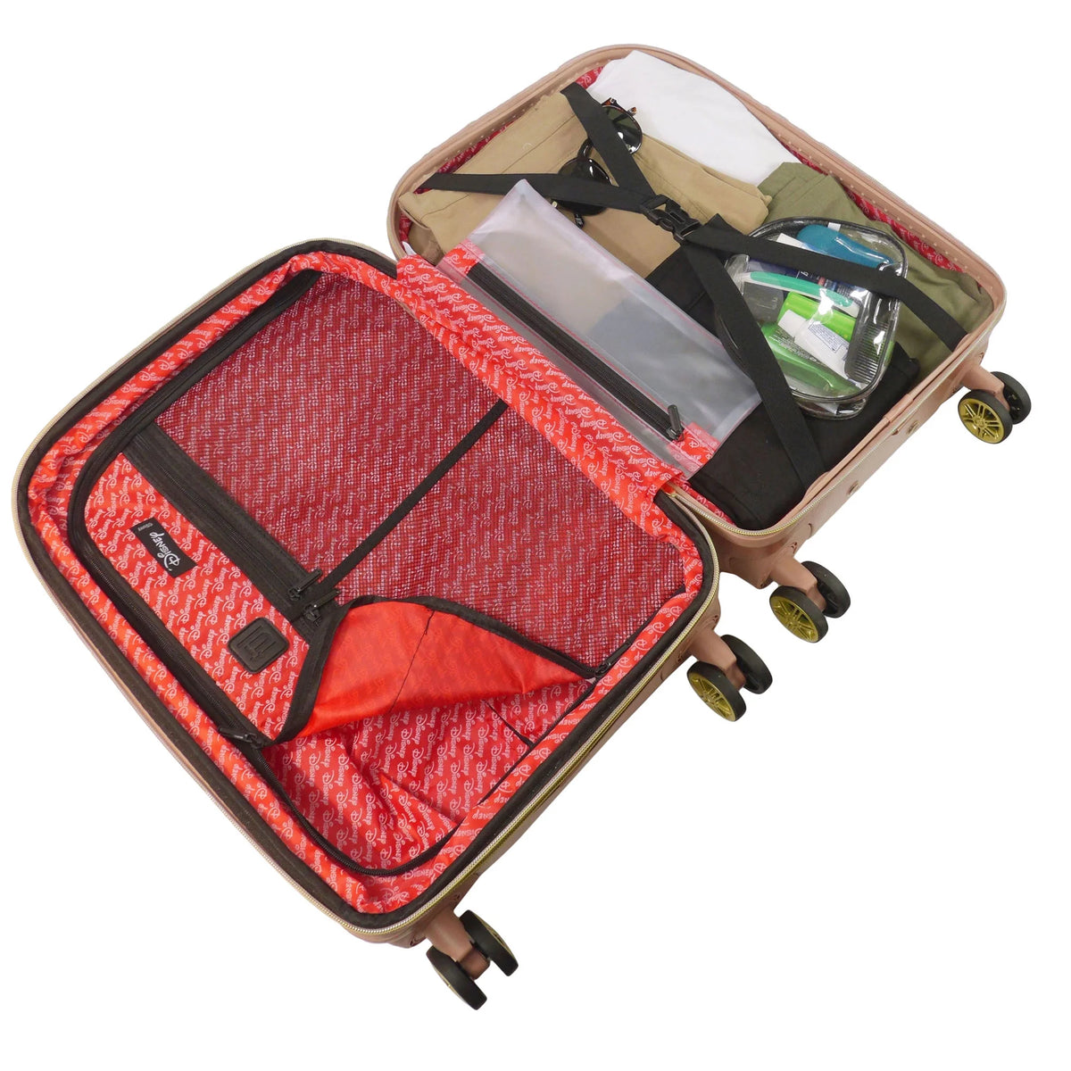 22 Inch Rose Gold Hardshell Spinner Luggage B227328