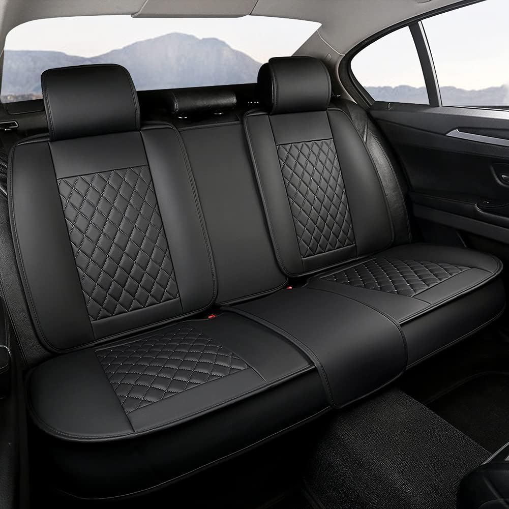 Black Rear Bench Car Seat Cover Q1210