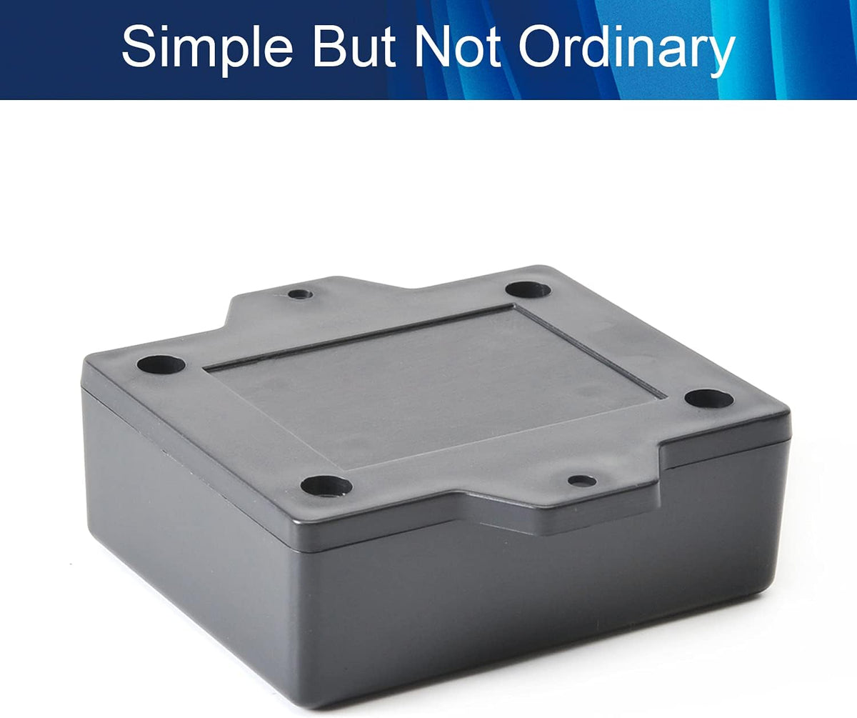 Black ABS Plastic Junction Box with Ear C2372