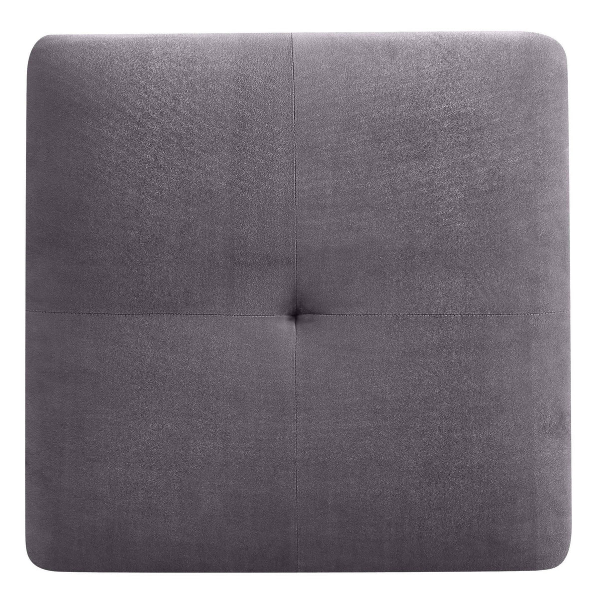 Navy Blue Tufted Velvet Ottoman D737
