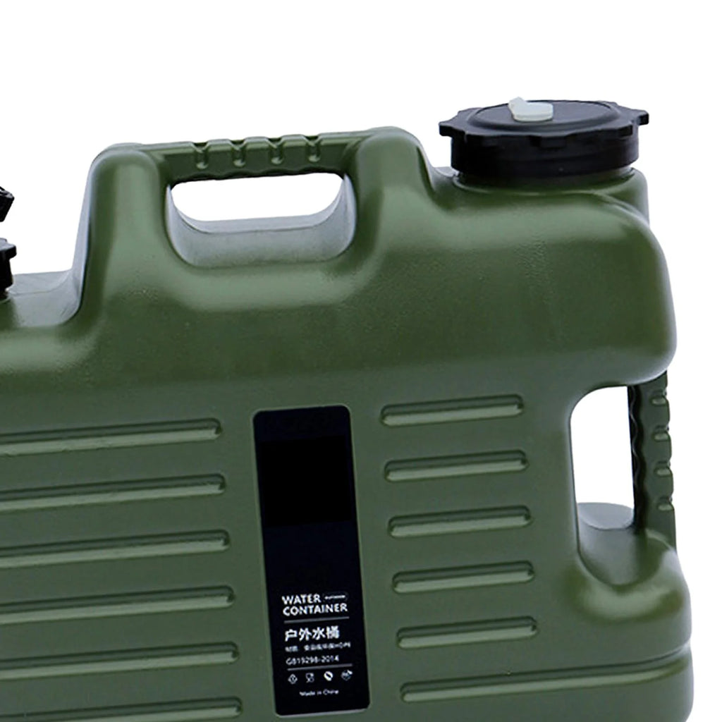 Green 12L Camping Water Storage Jug with Faucet J20509