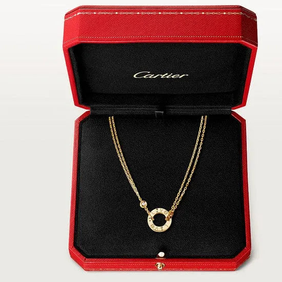 Love Necklace With 2 Diamonds M8833