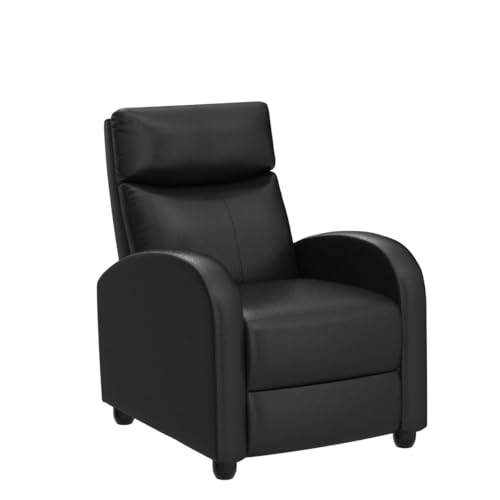 Black PU Leather Recliner Chair X299
