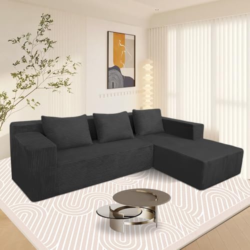 60" Memory Foam Fold Sofa Bed with 2 Pillows Dark Gray Z117600
