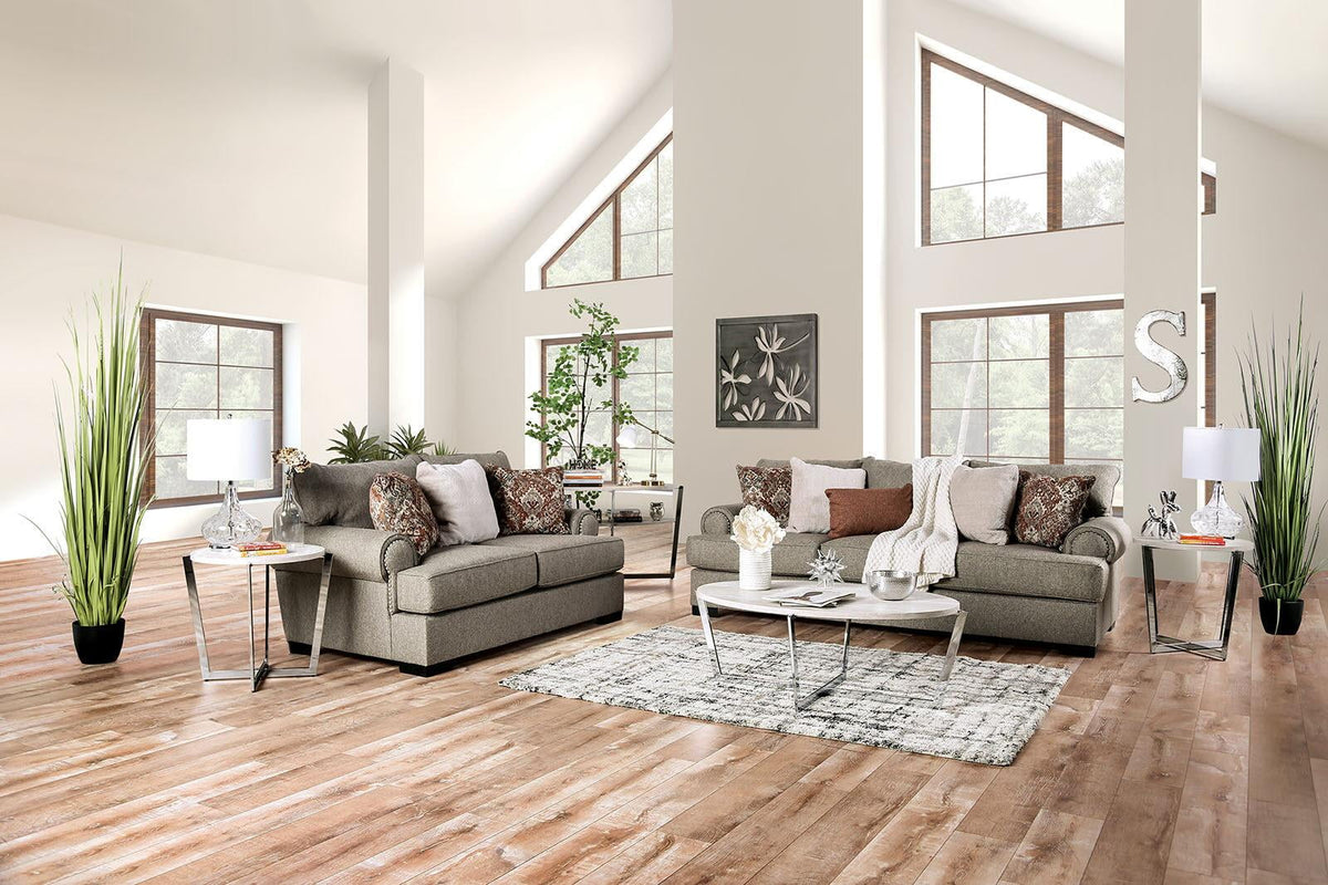 Gray Chenille Sofa P8297