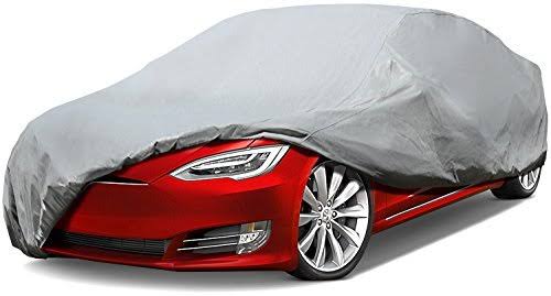 7 Layer Gray Universal Sedan Cover with Cotton R16410