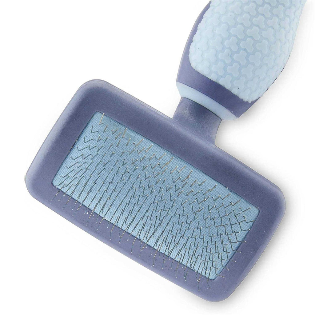 Plastic Dog Grooming Brush with TPR Grip D8101