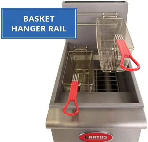 Commercial Gas Floor Fryer 40 lb. Capacity Natural Gas N594