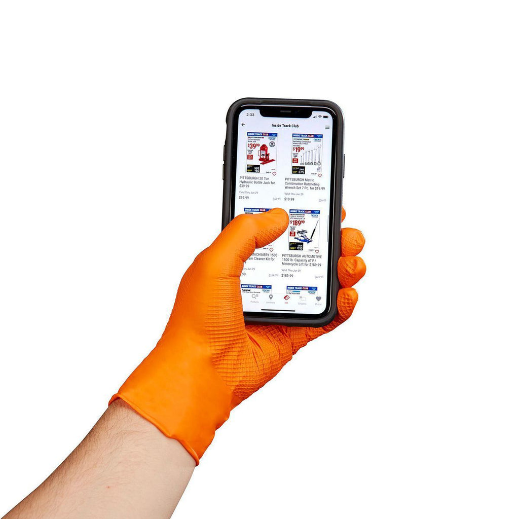 7 mil Textured Nitrile Powder-Free Gloves, 50-Pack, X-Large B28346
