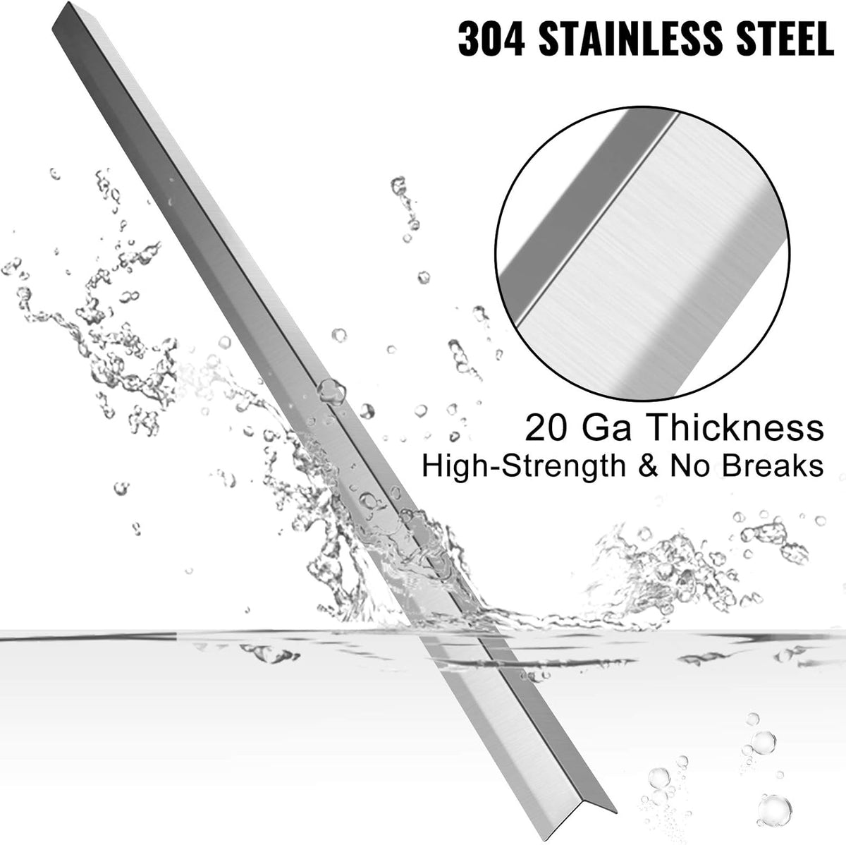 Stainless Steel Corner Guards 1.5 x 1.5 x 48 inch Pack of 10 20 Ga 304 S134475