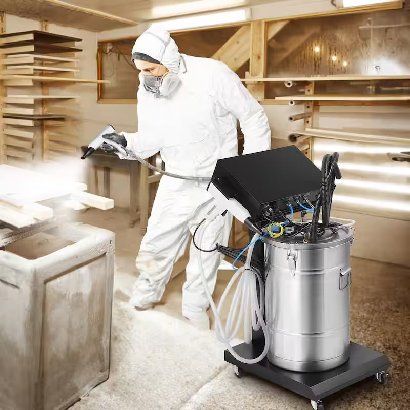 Powder Coating System, 40-Watt 100KV Electrostatic with 50L Powder Hopper L203205
