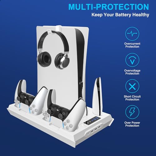 White Cooling Station with Dual Controller Charging Station R547