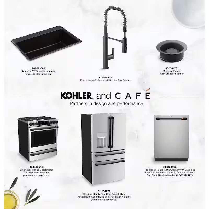 Microwave Handle Kit in Flat Black B983